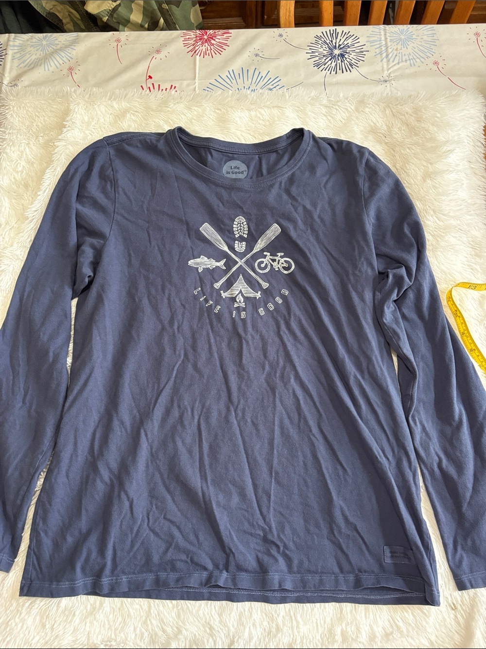 LIFE IS GOOD MENS LONG SLEEVE T SHIRT